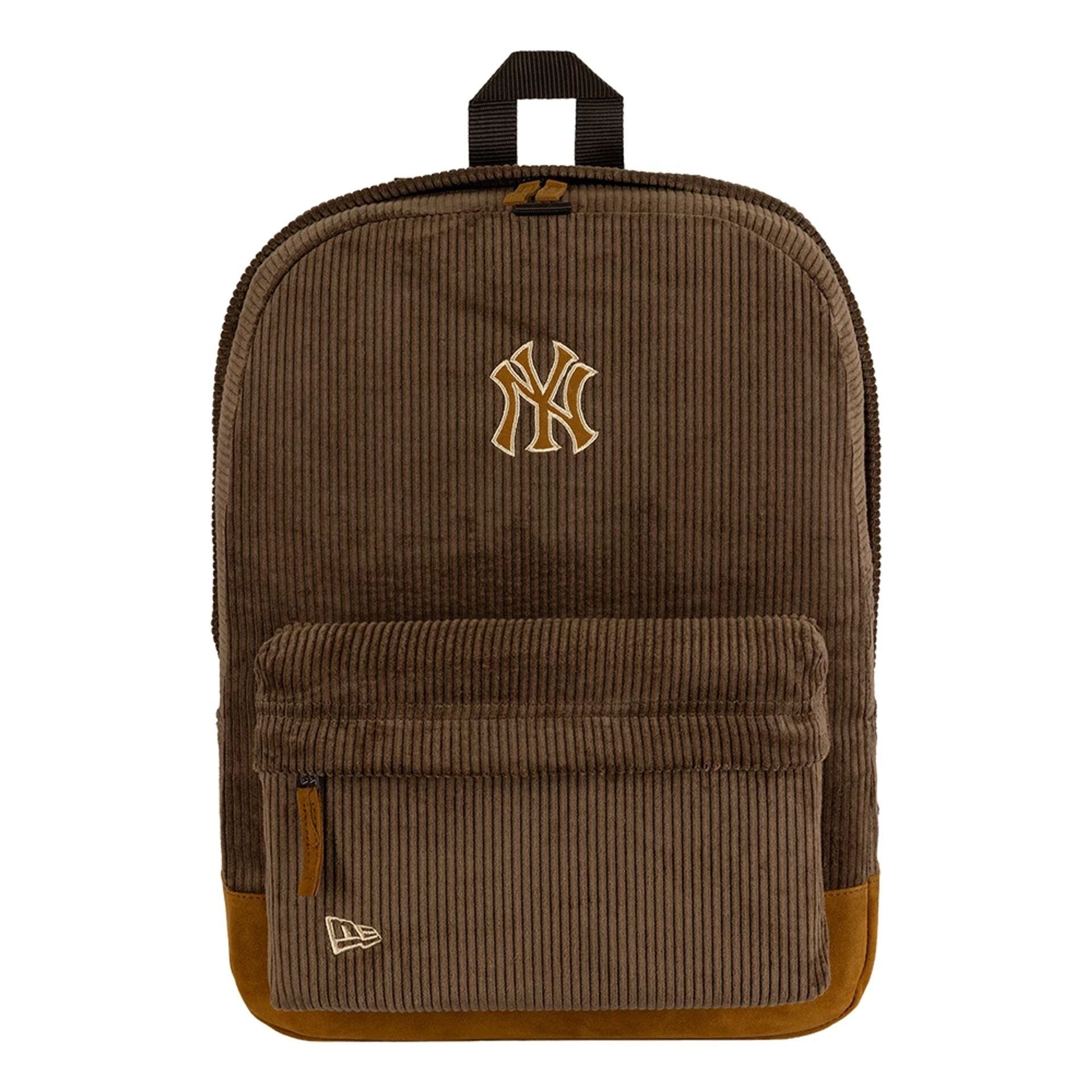 Pictured is this MLB Cord New York Yankees Stadium Backpack in dark brown. 2
