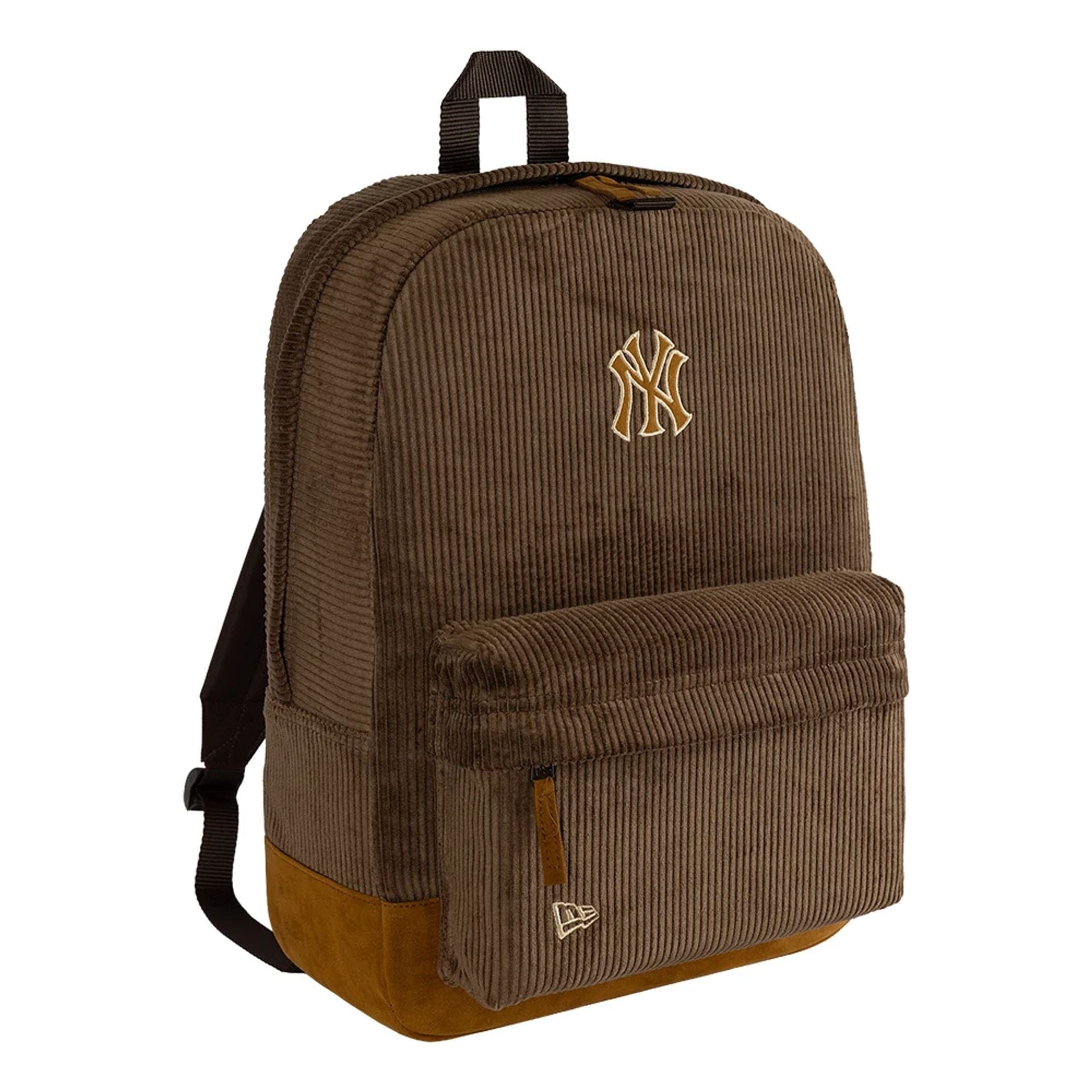Pictured is this MLB Cord New York Yankees Stadium Backpack in dark brown. 3