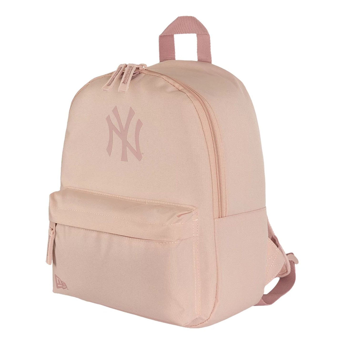 Pictured is this MLB Mini Backpack New York Yankees Stadium Backpack in pastel pink. 1