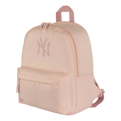 Pictured is this MLB Mini Backpack New York Yankees Stadium Backpack in pastel pink. 1