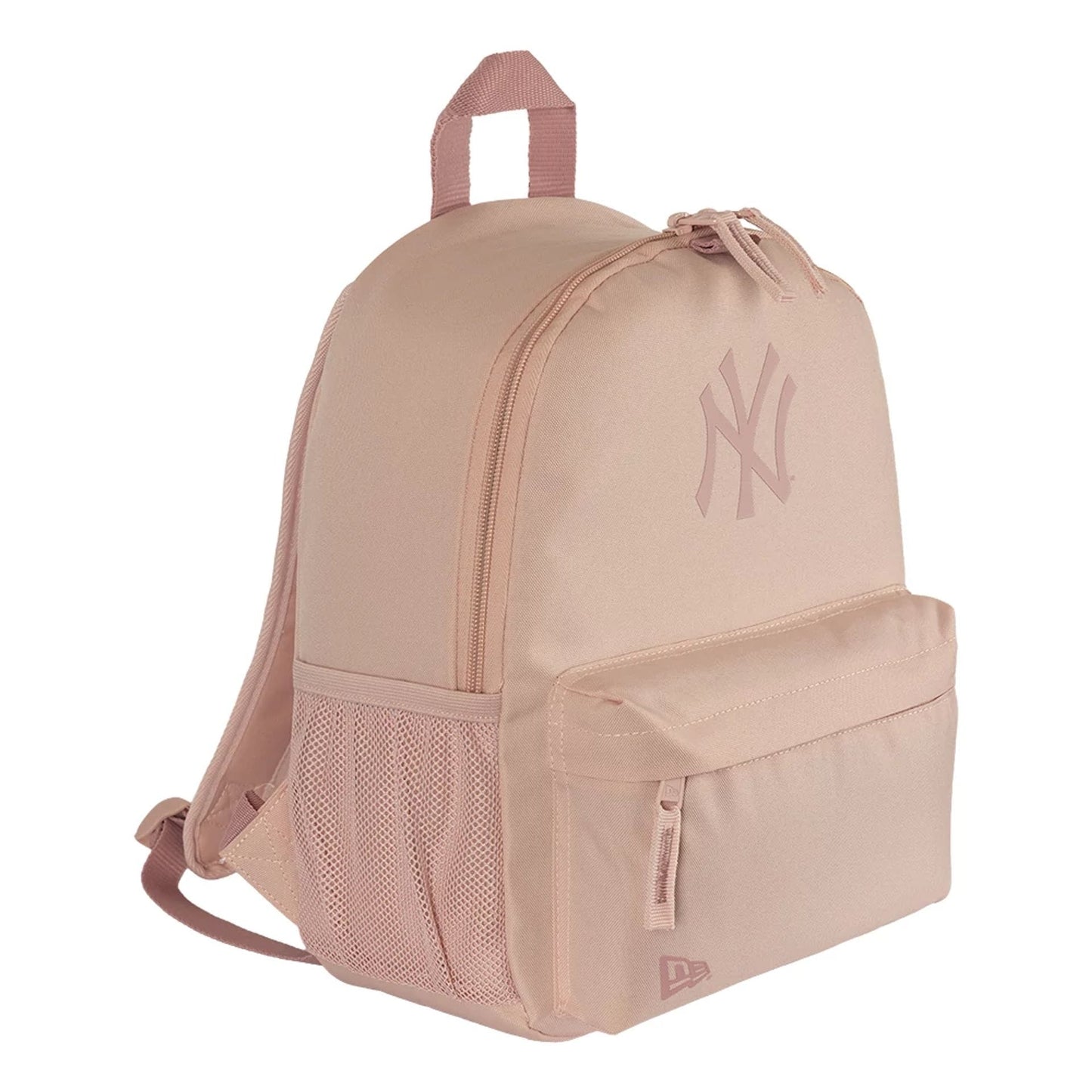 Pictured is this MLB Mini Backpack New York Yankees Stadium Backpack in pastel pink. 3