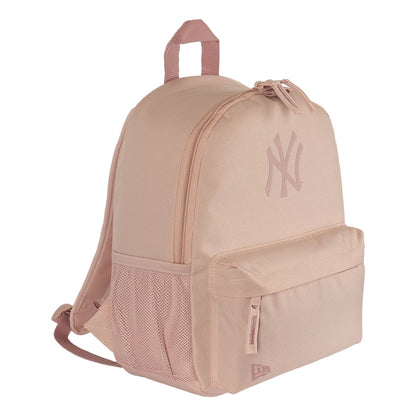 Pictured is this MLB Mini Backpack New York Yankees Stadium Backpack in pastel pink. 3