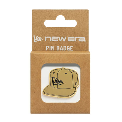 Pictured is this New Era 59FIFTY Fitted Pin Badge in gold. 3