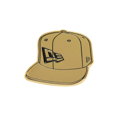 Pictured is this New Era 59FIFTY Fitted Pin Badge in gold. 1