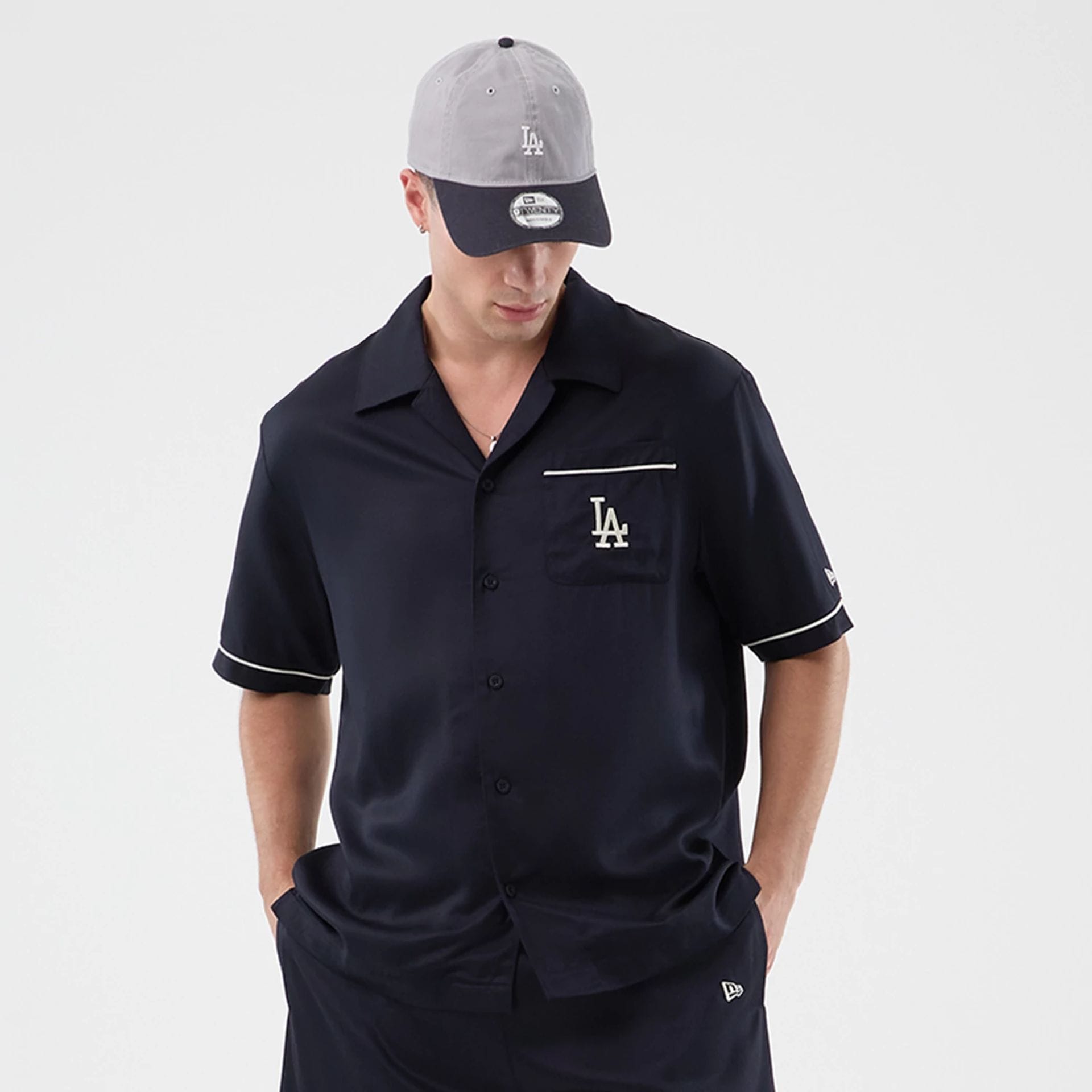 MLB Graphic Revere LA Dodgers Navy Short Sleeve Shirt | NEC EU