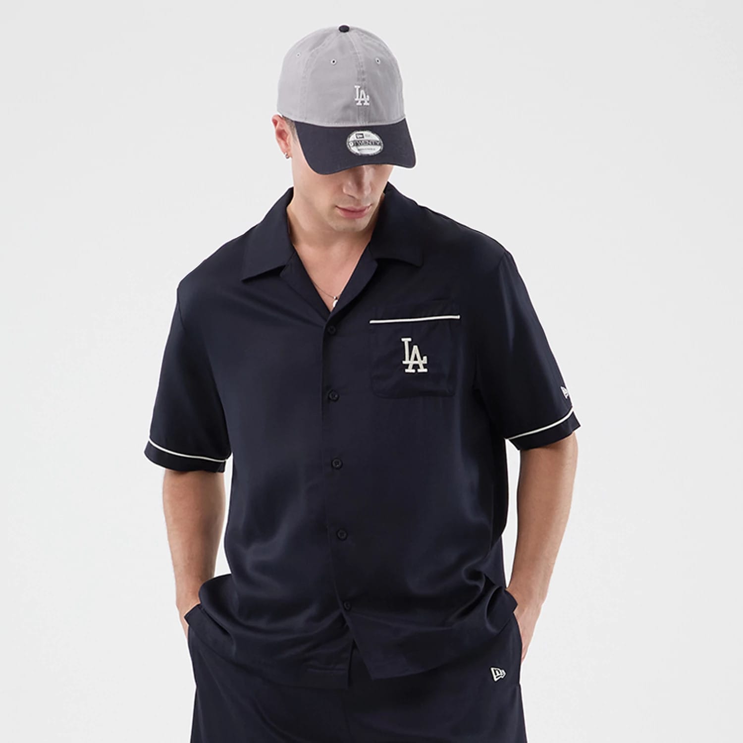 MLB Graphic Revere LA Dodgers Navy Short Sleeve Shirt | NEC EU