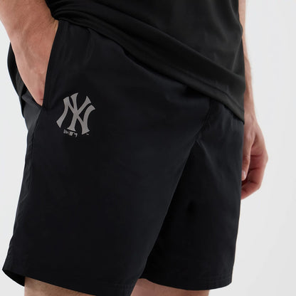 The model is wearing this MLB Core Plus New York Yankees Shorts in black. 3