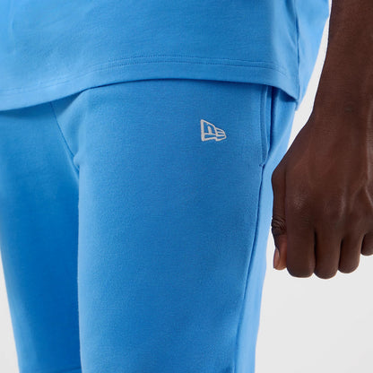 The model is wearing this MLB League Essential New York Yankees Shorts in pastel blue. 6