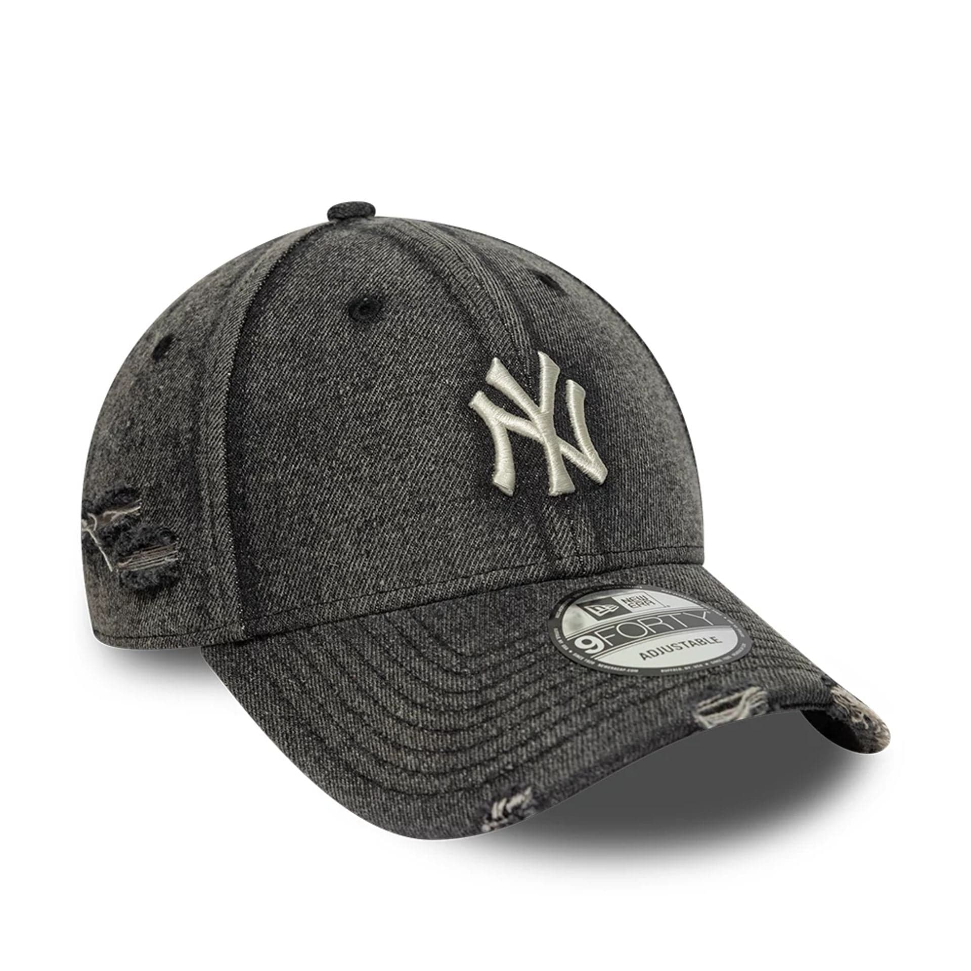 Pictured is this MLB Acid Wash New York Yankees 9FORTY cap in black. 3
