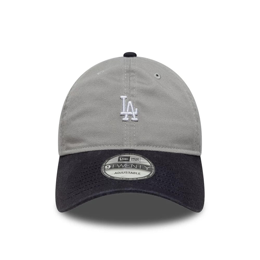 Pictured is this MLB Washed Contrast LA Dodgers 9TWENTY cap in grey. 2