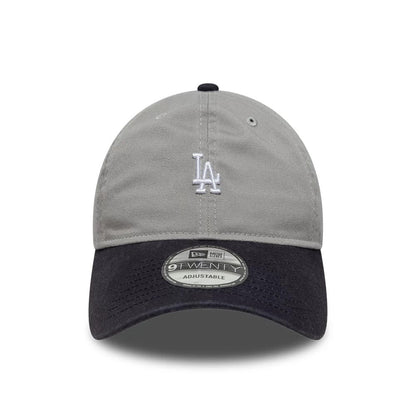 Pictured is this MLB Washed Contrast LA Dodgers 9TWENTY cap in grey. 2