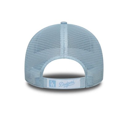 Pictured is this MLB Homefield LA Dodgers 9FORTY Trucker cap in pastel blue. 4