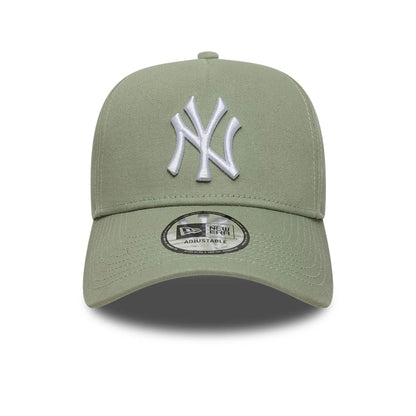 Pictured is this MLB League Essential New York Yankees 9FORTY E-Frame cap in pastel green. 2