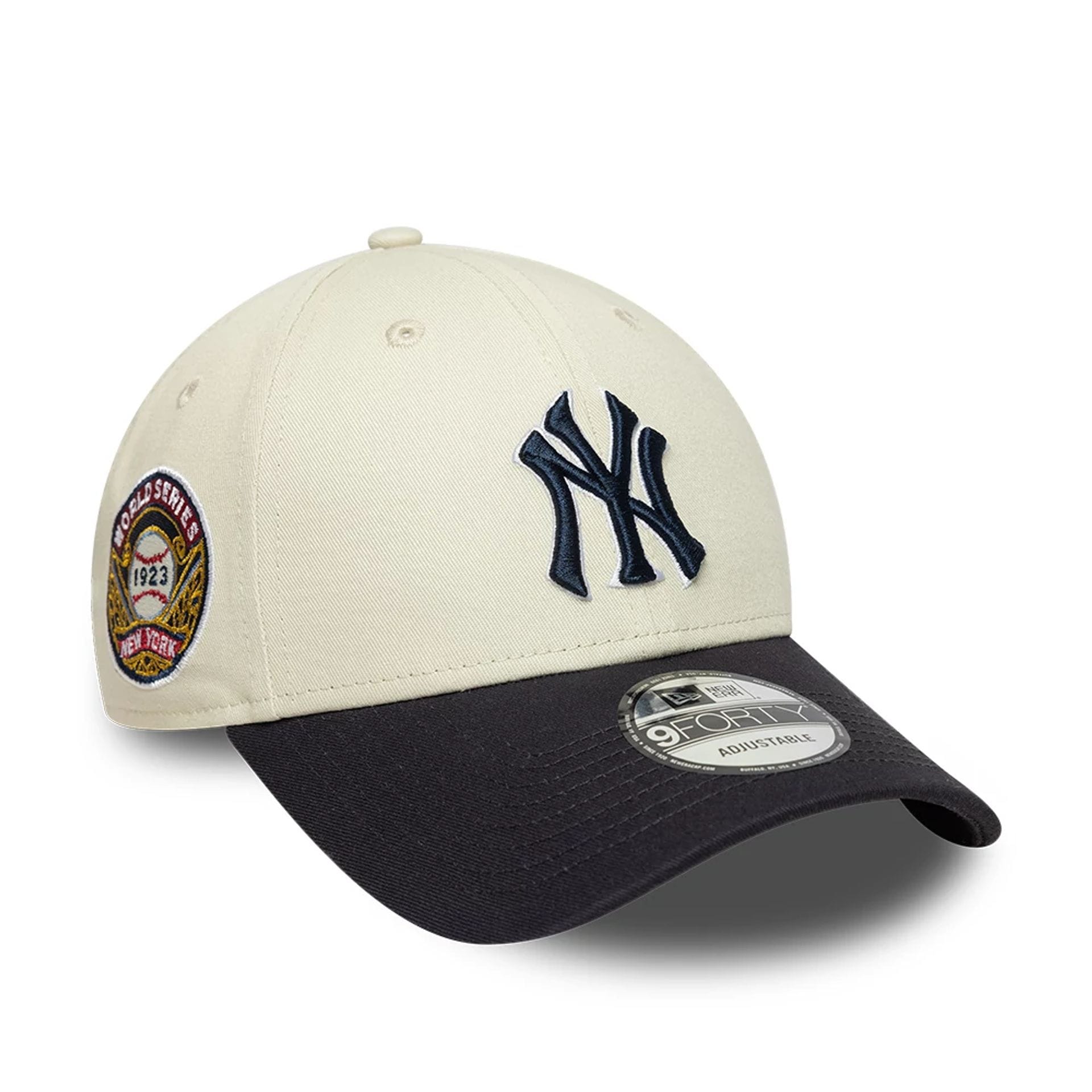 【2023 MLB WS 】New Era 9FORTY Cap MLB World Series Patch New York Yankees Cream 9FORTY Cap | NEC EU