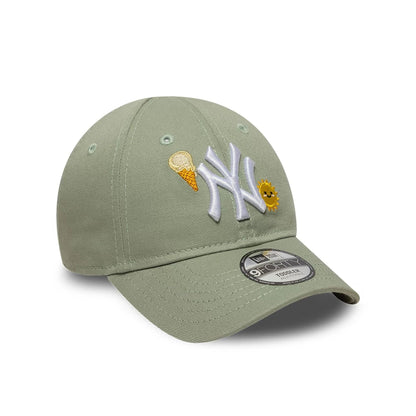 Pictured is this Toddler MLB Summer Icon New York Yankees 9FORTY cap in pastel green. 3