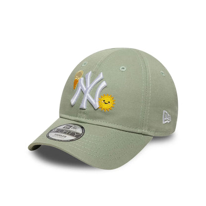 Pictured is this Toddler MLB Summer Icon New York Yankees 9FORTY cap in pastel green. 1