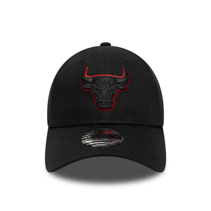 Pictured is this NBA Team Outline Chicago Bulls 9FORTY cap in black. 2