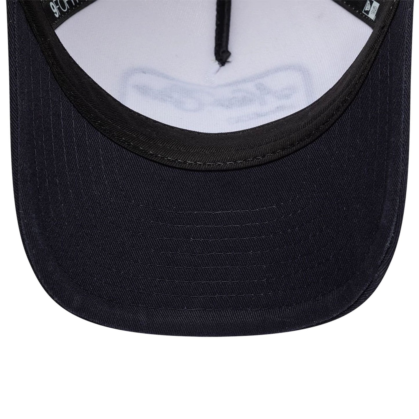 Pictured is this New Era 9FORTY M-Crown A-Frame Trucker cap in light beige. 4