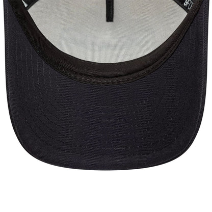 Pictured is this New Era 9FORTY M-Crown A-Frame Trucker cap in light beige. 4