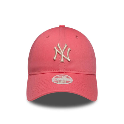 Pictured is this Womens MLB League Essential New York Yankees 9TWENTY cap in pink. 2