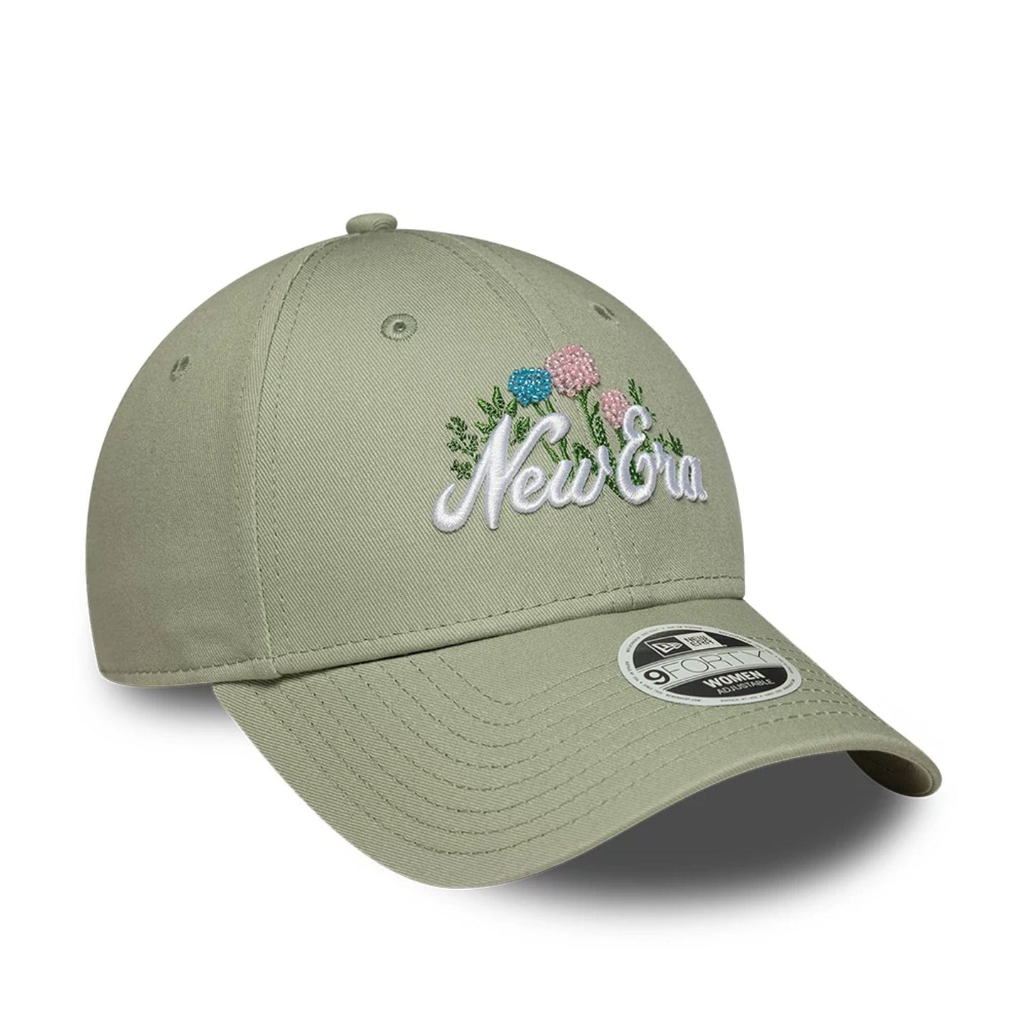 Pictured is this Womens New Era Beaded 9FORTY cap in pastel green. 3