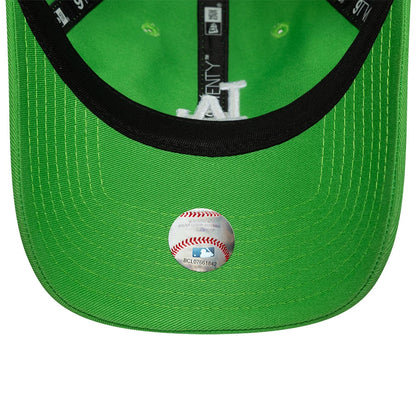 Pictured is this Womens MLB League Essential LA Dodgers 9TWENTY cap in open green. 5