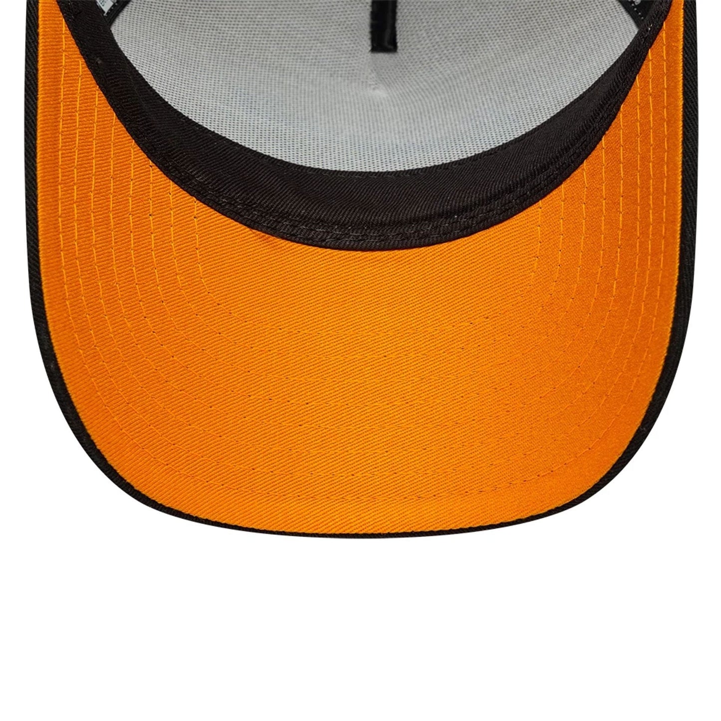 Pictured is this Youth New Era Location 9FORTY A-Frame Trucker cap in light beige. 5