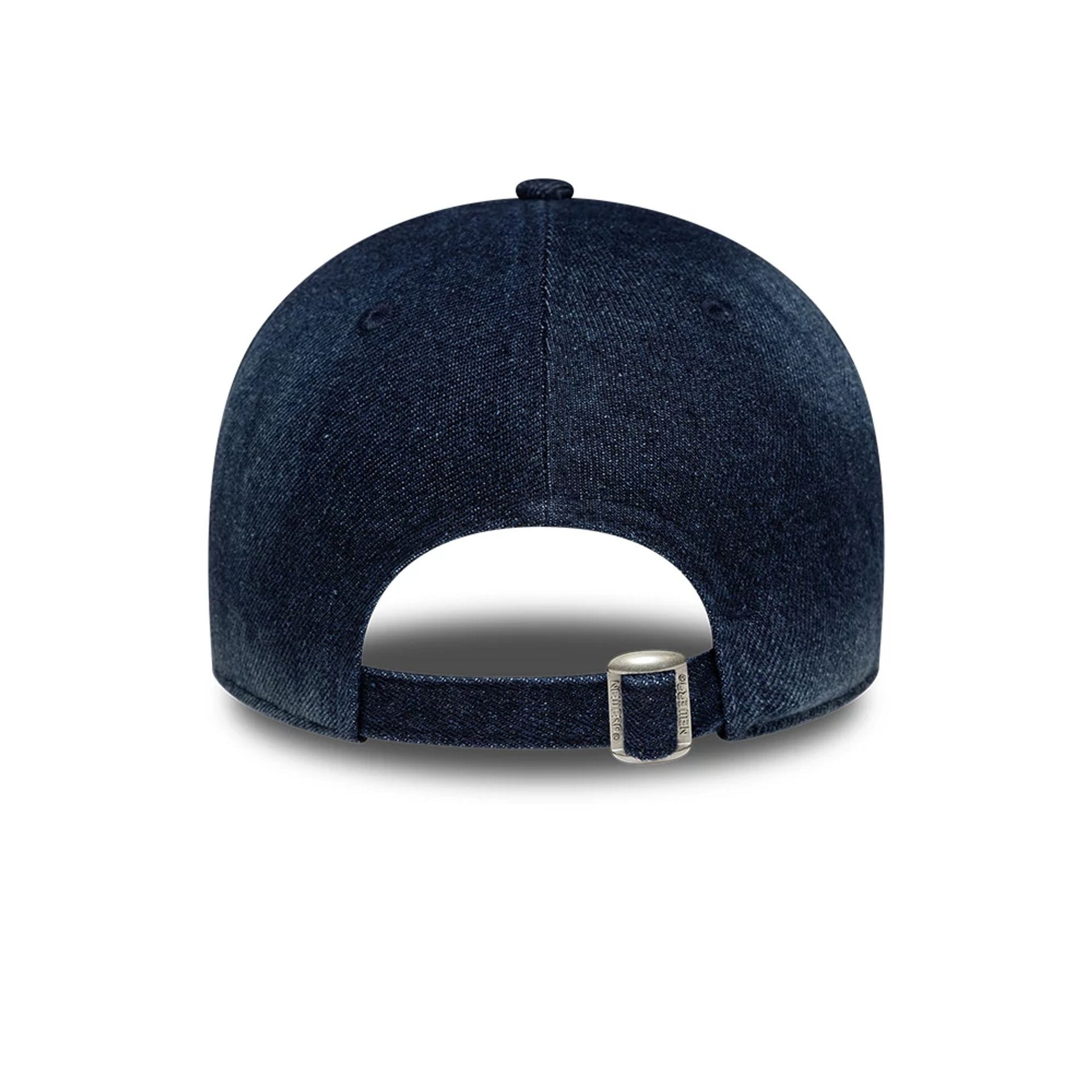 Pictured is this Womens MLB Denim New York Yankees 9TWENTY A-Frame cap in navy. 5