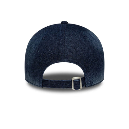 Pictured is this Womens MLB Denim New York Yankees 9TWENTY A-Frame cap in navy. 5