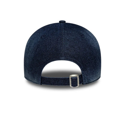 Pictured is this Womens MLB Denim New York Yankees 9TWENTY A-Frame cap in navy. 5