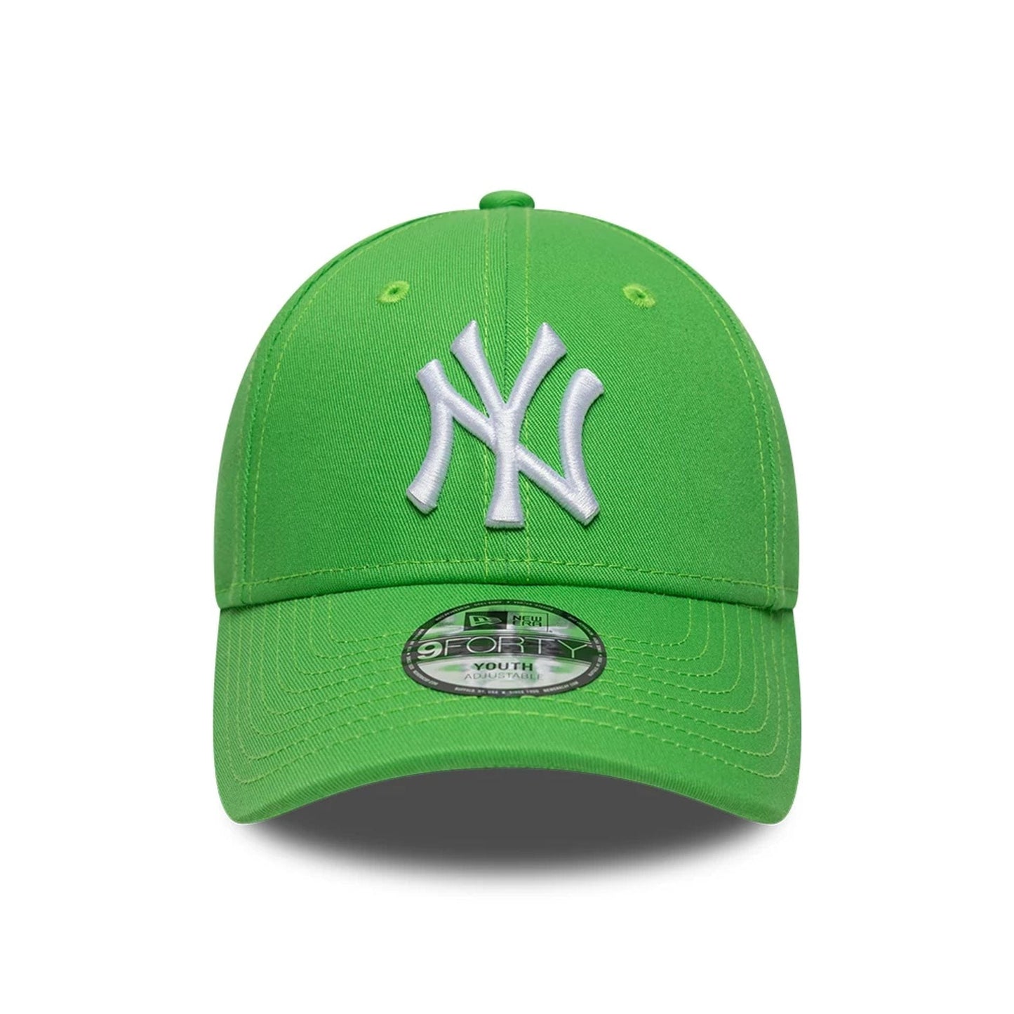 Pictured is this MLB League Essential New York Yankees 9FORTY cap in open green. 2