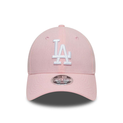 Pictured is this Youth MLB Linen LA Dodgers 9FORTY M-Crown cap in pastel pink. 2