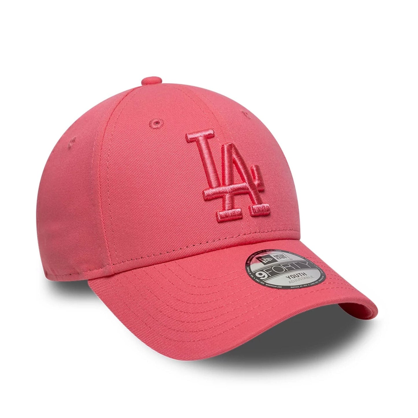 Pictured is this Youth MLB League Essential LA Dodgers 9FORTY cap in pink. 3