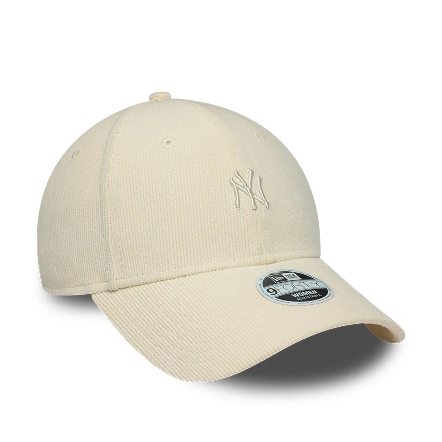 Pictured is this Womens MLB Cord New York Yankees 9FORTY cap in Cream. 3