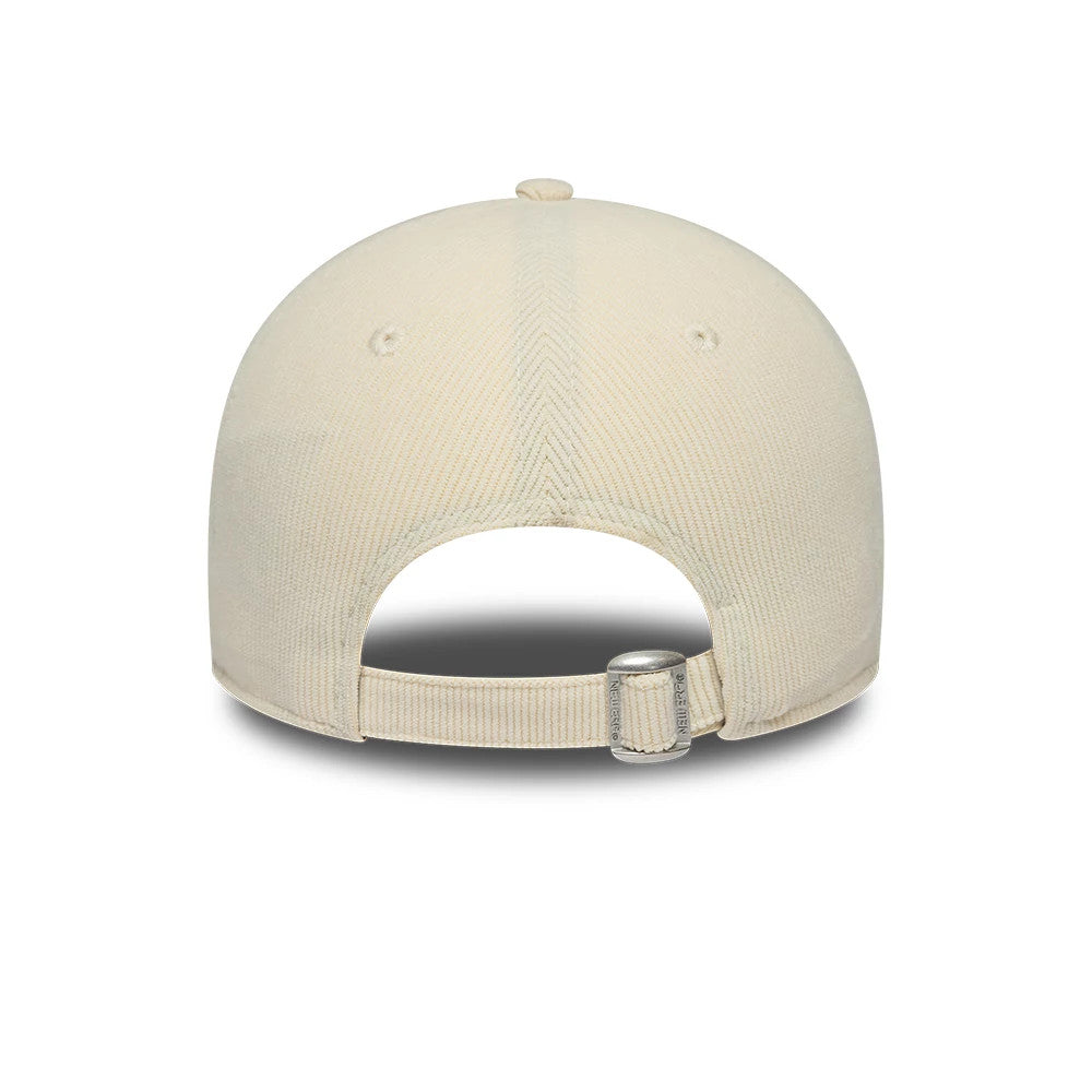 Pictured is this Womens MLB Cord Midi New York Yankees 9FORTY cap in Cream. 4