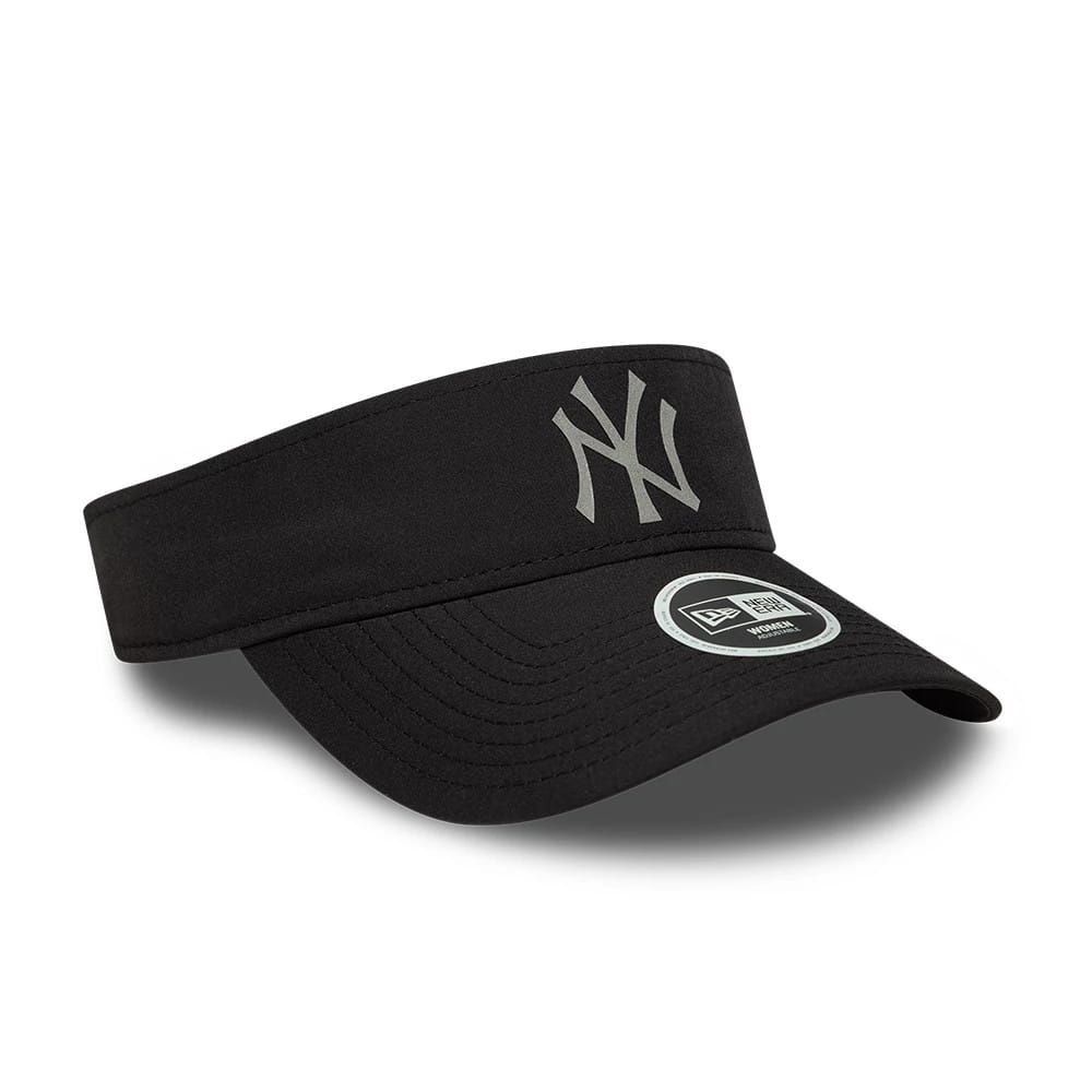 Pictured is this Womens MLB Sport New York Yankees Visor cap in black. 3