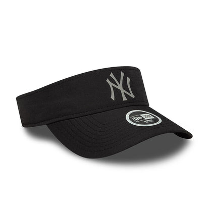 Pictured is this Womens MLB Sport New York Yankees Visor cap in black. 3