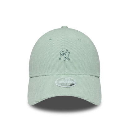 Pictured is this Womens MLB Cord New York Yankees 9FORTY cap in pastel green. 2