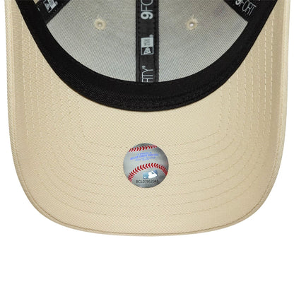 Pictured is this Womens MLB Floral Icon New York Yankees 9FORTY cap in Cream. 6