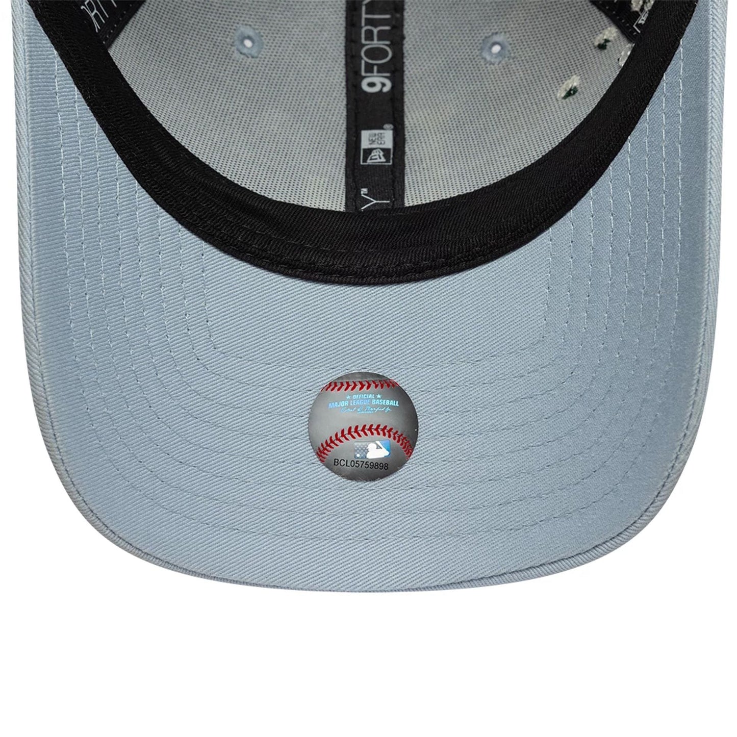 Pictured is this Womens MLB Floral Icon LA Dodgers 9FORTY cap in pastel blue. 6