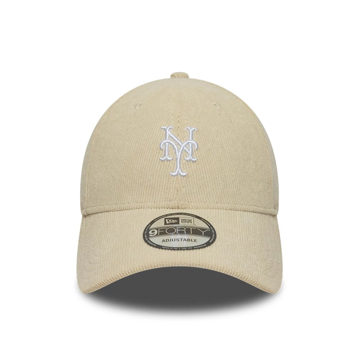 Pictured is this MLB Soft Cord New York Mets 9FORTY cap in Cream. 2