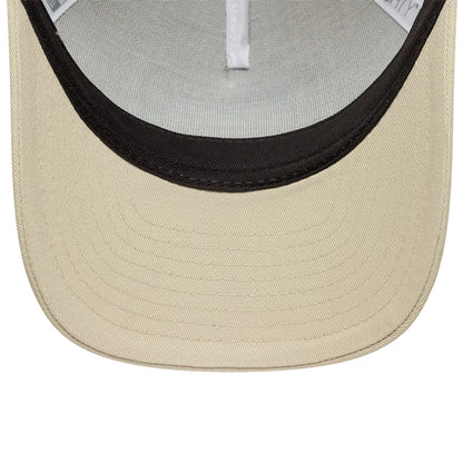Pictured is this New Era Multi Patch 9FORTY M-Crown A-Frame cap in Cream. 7