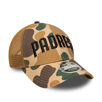 Pictured is this MLB Wordmark San Diego Padres 9FORTY M-Crown cap in Duck Camo. 3