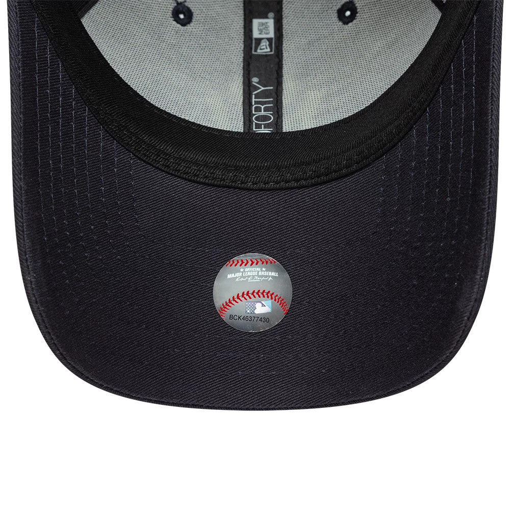 Pictured is this MLB League Essential New York Yankees 9FORTY cap in navy. 5