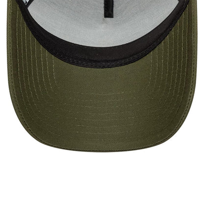 Pictured is this New Era Summer Patch 9FORTY A-Frame Trucker cap in green. 5