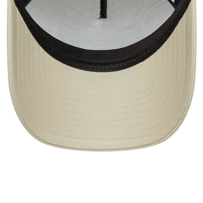 Pictured is this New Era Summer Patch 9FORTY A-Frame Trucker cap in Cream. 5