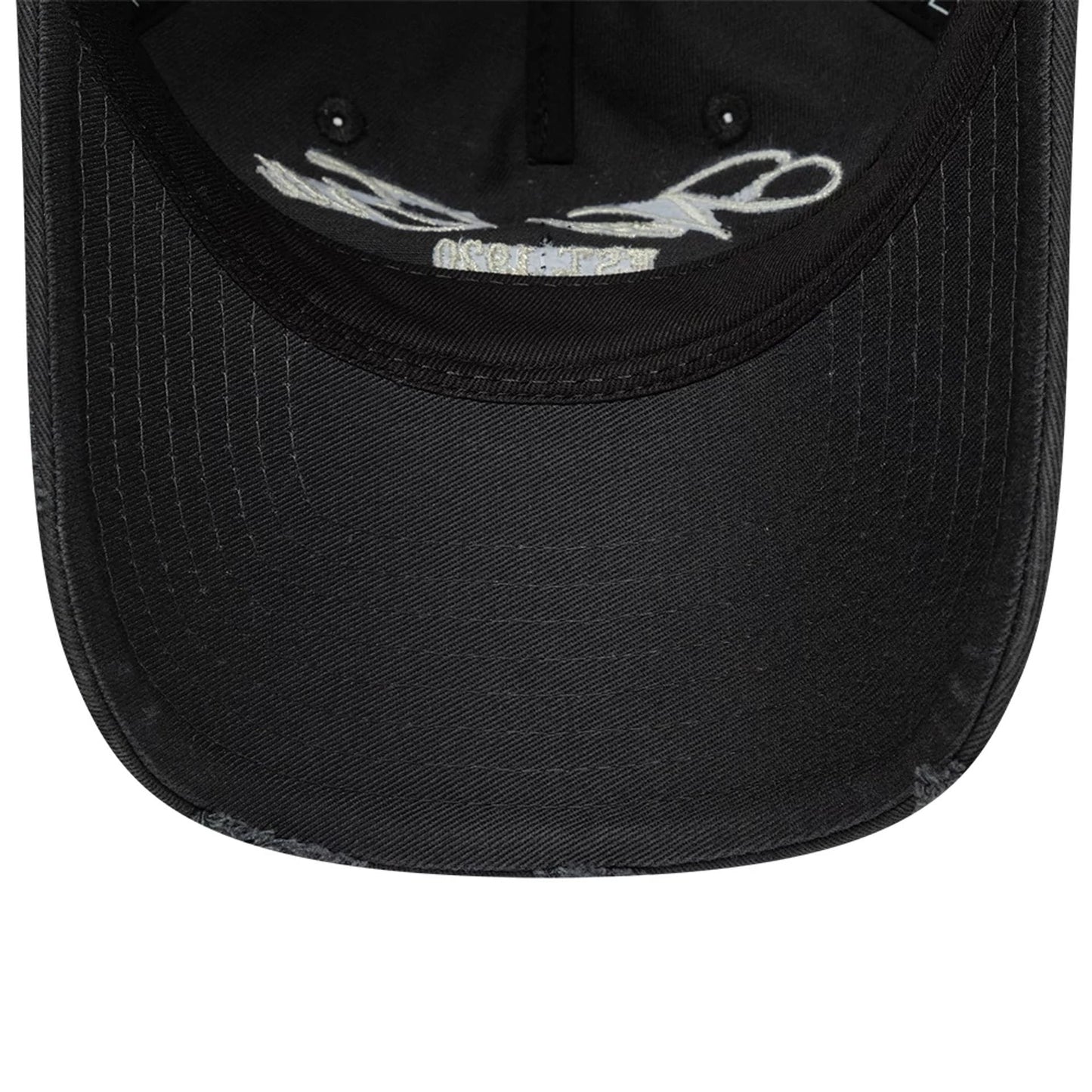 Pictured is this New Era Wash Distress 9TWENTY A-Frame cap in charcoal. 5