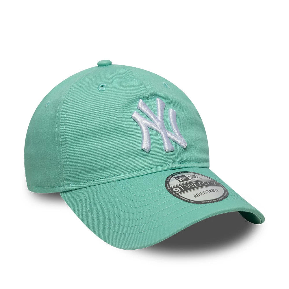 Pictured is this MLB League Essential New York Yankees 9TWENTY cap in pastel green. 3