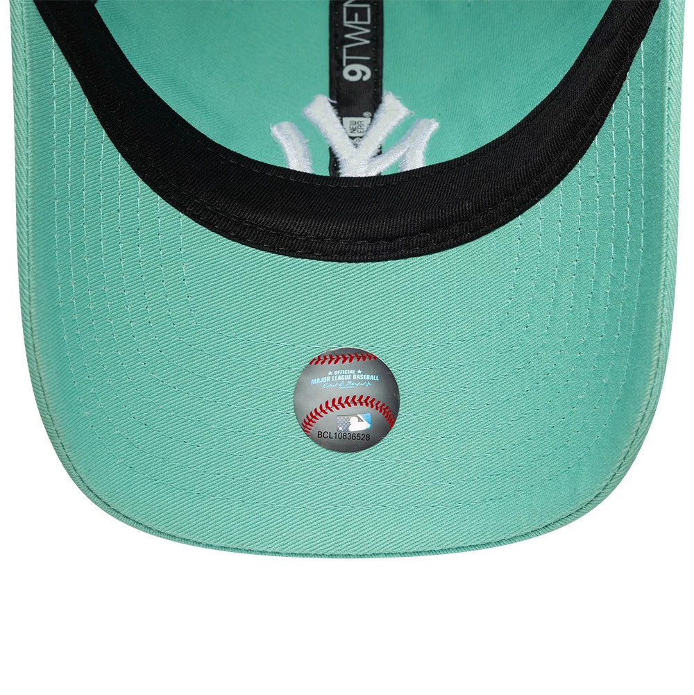 Pictured is this MLB League Essential New York Yankees 9TWENTY cap in pastel green. 5
