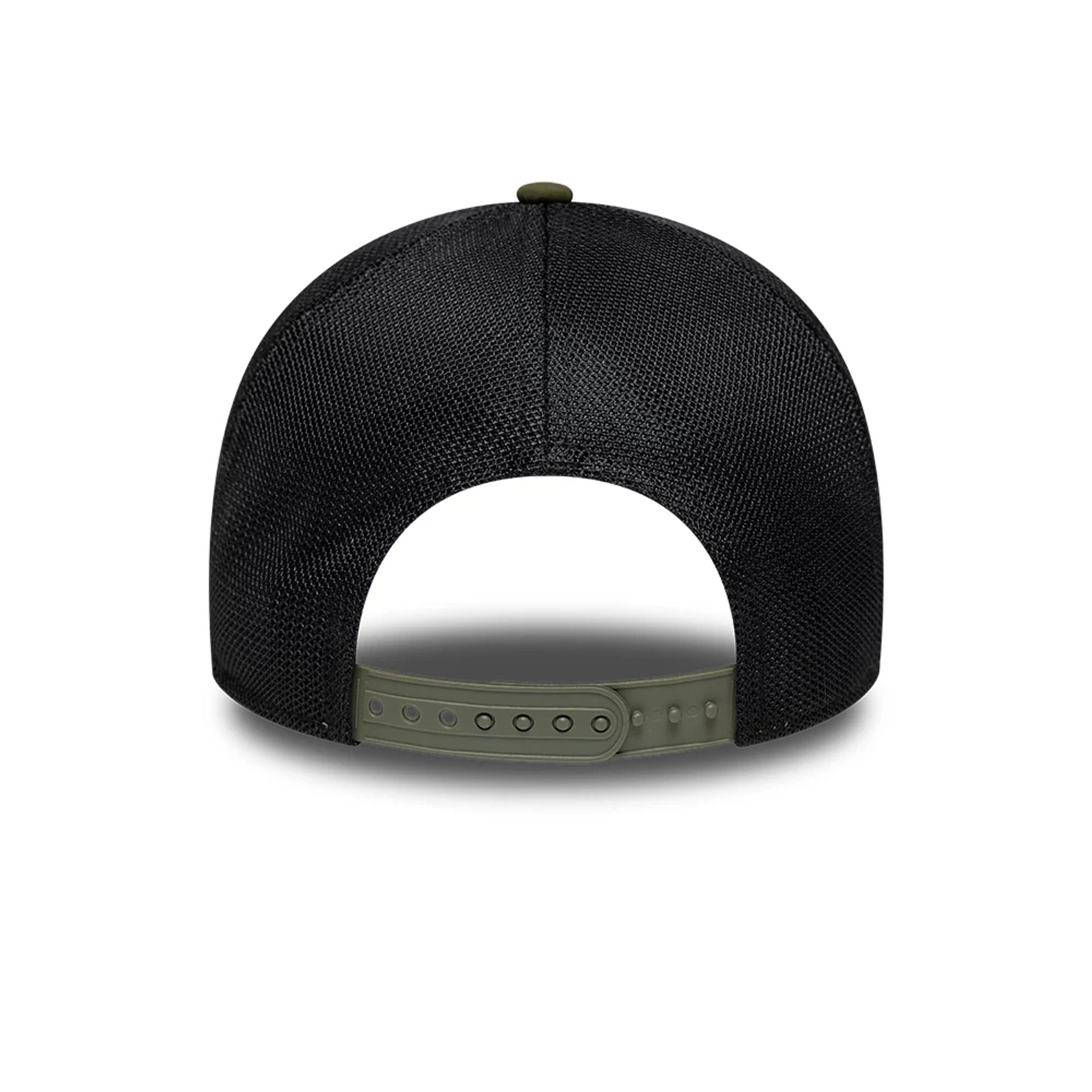 Pictured is this MLB Sport LA Dodgers 9FORTY A-Frame Trucker cap in Dark Green. 4
